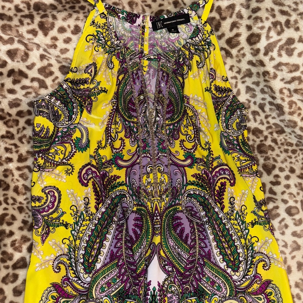 Vibrant Paisley Halter Top